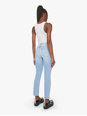 MOTHER The Mid Rise Dazzler Ankle Jeans Size 26 Light Wash Excellent Condition
